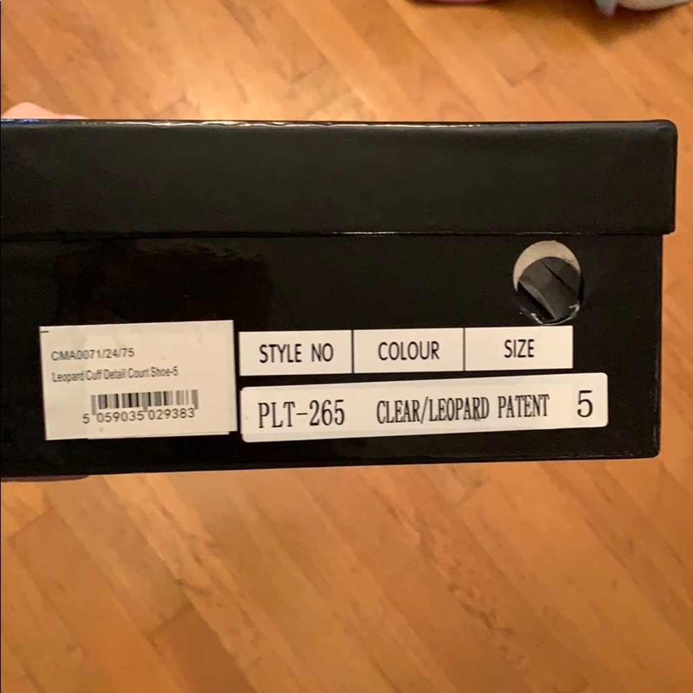 Pretty little thing stiletto cheetah strapy heels